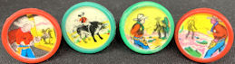 #TY929 - Complete Set of 4 Cowboy Flicker Action Rings
