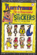 #CH309 - The Flintstone Three Dimensional Stickers on Display Card