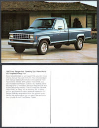 #BGTransport536 - 1987 Ford Dealer Postcard - F...