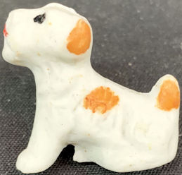 #TY927 - Bisque Fox Terrier Dog Penny Toy - Japan