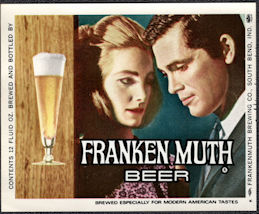 #ZLBE122 - Franken Muth (not Frankemuth) Beer Bottle Label