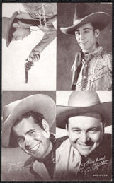 #TZCards298 - Arcade Card Featuring Tex Ritter, Fred McMurray, Don Coleman, and Sunset Carson