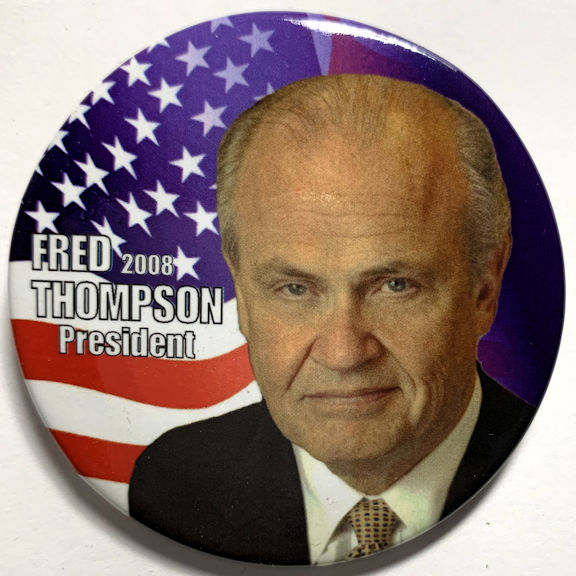#PL399 - Fred Thompson 2008 Presidential Election Pinback