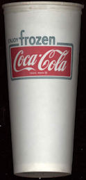 #CC302 - Huge Frozen Coca Cola Waxed Cup