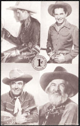 #TZCards277 - Ocean Park Penny Arcade Card Featuring Gabby Hayes, Johnny Mack Brown, Ken Maynard, and Bob Steele