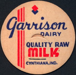 #DC198 - Garrison Dairy Raw Milk Bottle Cap