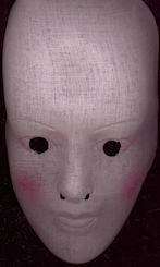 #HH167 - Gauze Halloween Mask - Long Thin Face