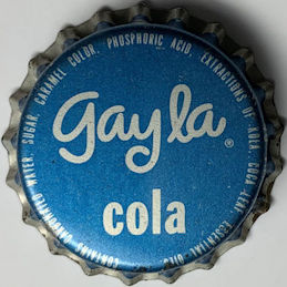 #BF241 - Unusual and Rare Gayla Cola Soda Cap - Contained Coca Leaf (cocaine)