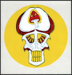 ##MUSICGD2071 - Larger Size Grateful Dead Tour Sticker/Decal - Mushroom Guy in a Skull