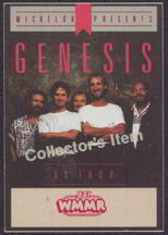 #MUSIC181  - 1987 Genesis Radio Promo Invisible Touch Tour OTTO Backstage Pass - WMMR 