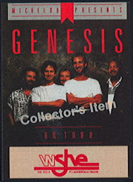 ##MUSICBP0380 - Genesis OTTO Cloth Backstage Collector's Pass from the 1987 Orange Bowl Concert