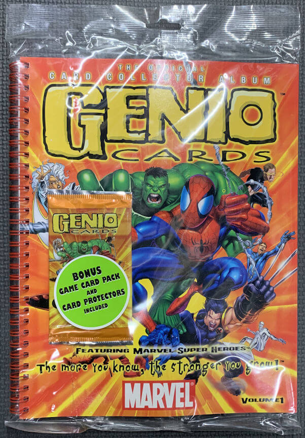 #ZZA291 - Marvel Genio Official Collector Album with 9 Card Pack - All in Original Packaging
