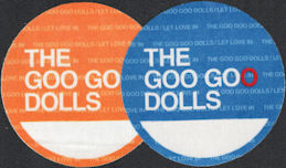 ##MUSICBP0619 - 2 Different Colored Goo Goo Dolls OTTO Cloth Backstage Passes from the 2006 "Let Love In" Tour