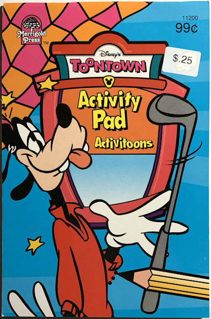 #CH612 - Licensed Disney ToonTown Activity Pad Featuring Goofy Playing Golf