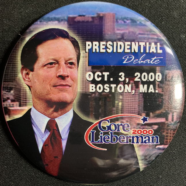 #PL431 - Large Al Gore Presidential Debate Pinback