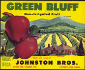 #ZLC288 - Green Bluff Apple Crate Label