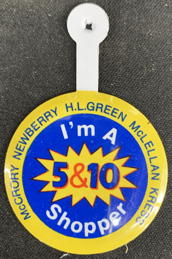 #MISCELLANEOUS417 - Tab from the McCrory Newberry H.L. Green McLellan Kress 5¢ & 10¢ Stores