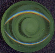 #BEADS0270 - Delicious Looking Green and White Translucent Cabochon