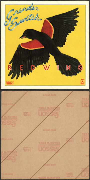 ##MUSICBQ0143 - Large Promotional Grinder Switch Sticker for their 1977 Red Wing Album