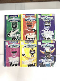 #CH516 - Group of 6 Different Super Rare Licensed Power Rangers Activity Books