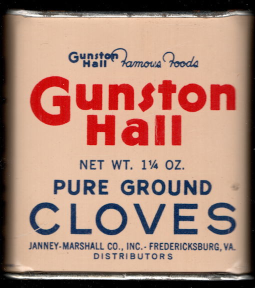 #CS416 - Groups of 12 Full Gunston Hall Pure Ground Cloves Spice Tin in Shipping Box