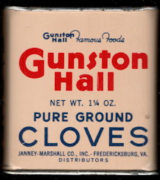 #CS416 - Groups of 12 Full Gunston Hall Pure Ground Cloves Spice Tin in Shipping Box