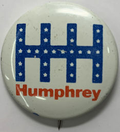 #PL116 - Group of 4 Hubert Humphrey Presidential Candidate Buttons - HHH
