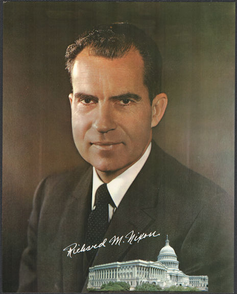 #PL315 - Group of 12 Very Large Richard Nixon Pictures