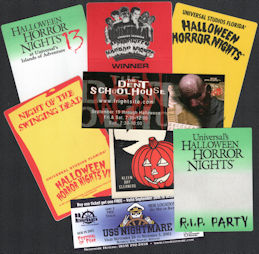 ##MUSICBP0910 - Group of 8 Different Colorful Halloween Tickets and Passes - OTTO