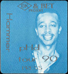 ##MUSICBP0531  - MC Hammer OTTO Cloth Press Backstage Pass - pHd Tour