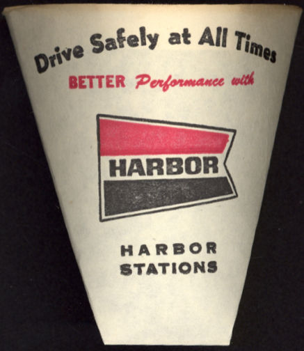 #BGTransport081 - Group of 12 Harbor Gas Station Paper Drinking Cups 