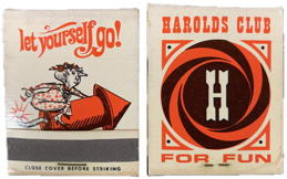 #TOB1MATCHES137 - Unused Pack of Front Cover Striker Harolds Club Casino Matches