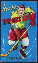 #TY594 - Larger Transfer Tat-oos Picture Book with Hockey Player - Made in Japan