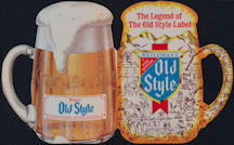 #TMSpirits062 - Heileman's Old Style Light Lager Beer Table Top Sign