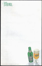 #TMSpirits082 - Group of 6 Heineken Menu Sheets