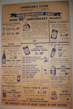 #UPaper124 - Large Heinz 80th Anniversary (1949...