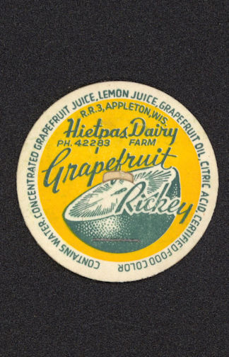 #DC130 - Hietpas Dairy Grapefruit Rickey Bottle Cap - Scarce