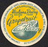 #DC130 - Hietpas Dairy Grapefruit Rickey Bottle Cap - Scarce