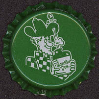 #BF103 - Group of 10 Mountain Dew Plastic Lined Soda Caps - Hillbilly Pictured