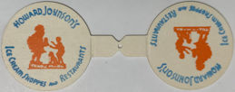 #DC244 - Pair of Howard Johnson's Creamer Caps