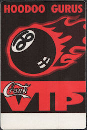 ##MUSICBP0912 - Rare Hoodoo Gurus OTTO Cloth Backstage VIP Pass from the 1994 Concert Crank Tour