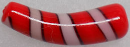 #BEADS0589 - Very Rare and Very Large Japanese Glass Horn Bead - Red - As low as 75¢