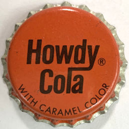 #BF285 - Group of 10 Howdy Cola Cork Lined Soda Bottle Caps