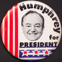 #PL341 - Huge Hubert Humphrey for President Pinback