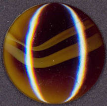 #BEADS0651 - Huge 38mm Tiger Eye Glass Cabochon - West German