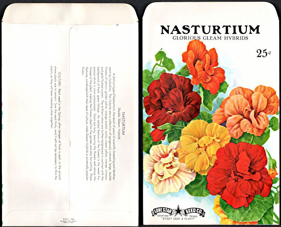 #CE148 - Huge Nasturtium Seed Pack