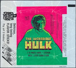 #Cards259 - 1979 The Incredible Hulk Card Pack ...