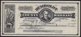 #UPaper102 - Humboldt County Nevada Warrant
