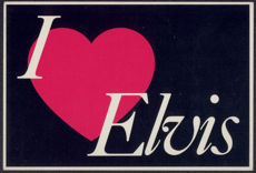 ##MUSICBQ0093 -  I Love Elvis Postcard