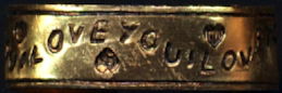 #TY711 - Group of 4 "I Love You" Metal ...